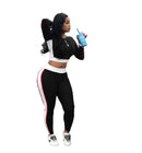 Hot sale big stripe sports suit
