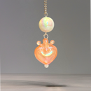 Fancy Crowned Heart Charms- Tumbler Handle Charm
