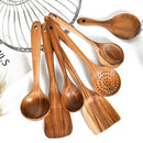 Teak Wood Cooking Utensil Set Kitchen Tools