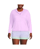 Lands End Long Sleeve Hooded Full Zip Upf 50 Rash Guard