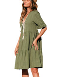 Cupshe Womens Tulum Temptation Green MIDI Beach Dress, Medium