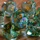 Calypso Multifaceted Glass Dice Set