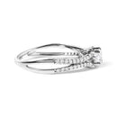 14K White Gold 5/8 Cttw Diamond Split Shank Engagement Ring  (G-H Color, VS2-SI1 Clarity) - Size 7