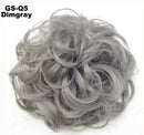 Fluffy Drawstring Curly Hair Bun Hair Set