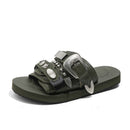 Silver-studded Casual Lightweight Platform Outdoor Slippers