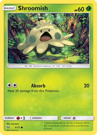 Shroomish 004/73 - Shining Legends Reverse Holofoil