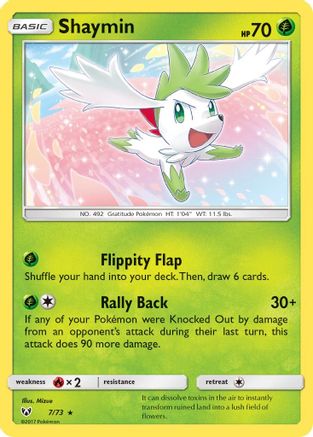 Shaymin 007/73 - Shining Legends Reverse Holofoil