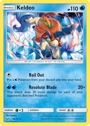 Keldeo 026/73 - Shining Legends Reverse Holofoil