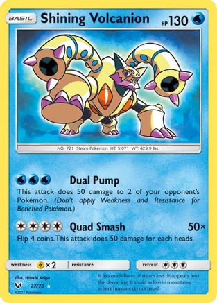 Shining Volcanion 027/73 - Shining Legends Holofoil