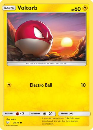 Voltorb 030/73 - Shining Legends Reverse Holofoil