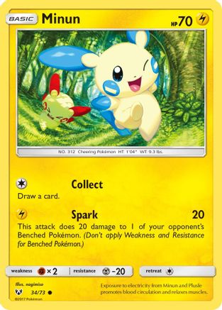 Minun 034/73 - Shining Legends