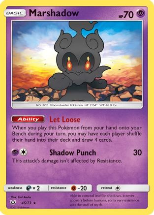 Marshadow 045/73 - Shining Legends Holofoil