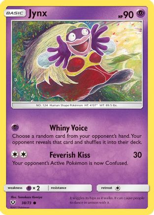 Jynx 038/73 - Shining Legends Reverse Holofoil