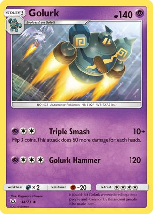 Golurk 044/73 - Shining Legends Reverse Holofoil