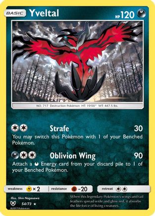 Yveltal 054/73 - Shining Legends Reverse Holofoil
