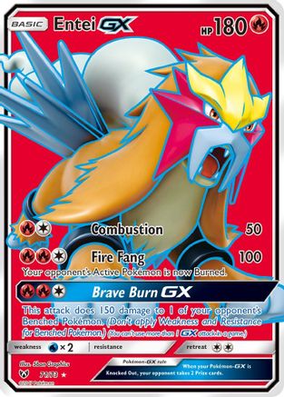 Entei GX (Full Art) 071/73 - Shining Legends Holofoil