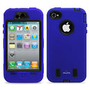 Rugged Matte Case with Pen & Screen Protector for iPhone 4/4S