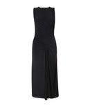 Quiz Womens Ity Ruched Detail MIDI Dress - Black, Size 14