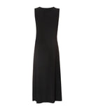 Quiz Womens Ity Ruched Detail MIDI Dress - Black, Size 14