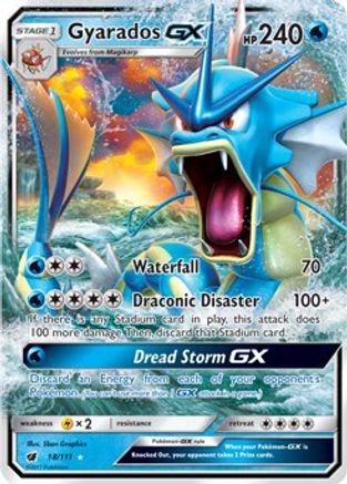 Gyarados GX 018/111 - SM  Crimson Invasion Holofoil