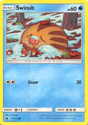 Swinub 019/111 - SM  Crimson Invasion