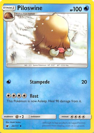 Piloswine 020/111 - SM  Crimson Invasion