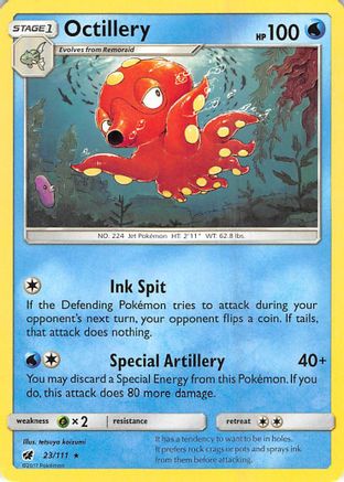Octillery 023/111 - SM  Crimson Invasion Reverse Holofoil