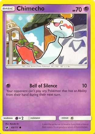 Chimecho 043/111 - SM  Crimson Invasion