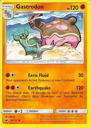 Gastrodon 054/111 - SM  Crimson Invasion Reverse Holofoil