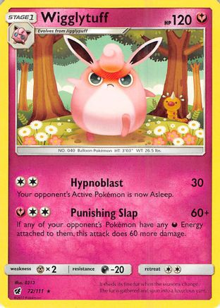 Wigglytuff 072/111 - SM  Crimson Invasion Reverse Holofoil