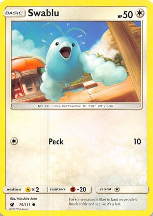 Swablu 079/111 - SM  Crimson Invasion