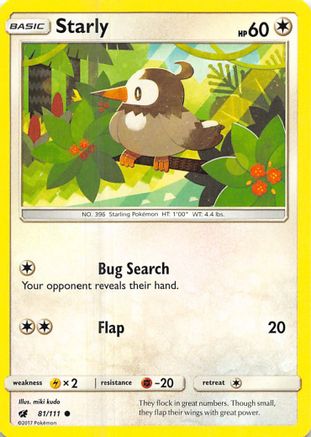 Starly 081/111 - SM  Crimson Invasion