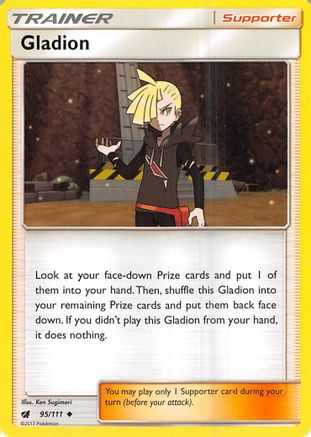 Gladion 095/111 - SM  Crimson Invasion Reverse Holofoil