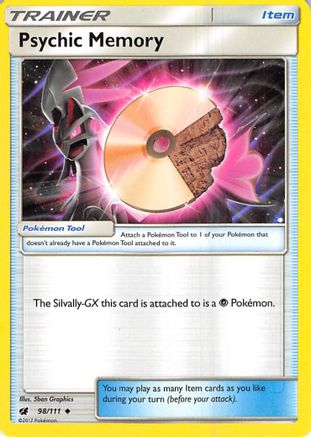 Psychic Memory 098/111 - SM  Crimson Invasion Reverse Holofoil