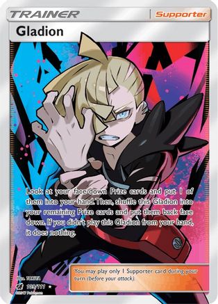 Gladion (Full Art) 109/111 - SM  Crimson Invasion Holofoil