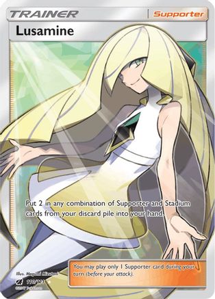Lusamine (Full Art) 110/111 - SM  Crimson Invasion Holofoil