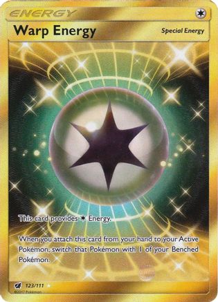Warp Energy (Secret) 123/111 - SM  Crimson Invasion Holofoil