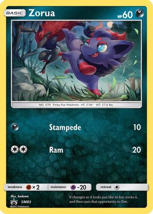 Zorua SM83/248 - SM Promos Holofoil