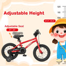 16-Inch Kids Bike Ages 4-7 with Handbrake and Coaster Brake and Bell Ring-16 inches