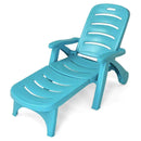 5 Position Adjustable Folding Lounger Chaise Chair
