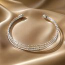 925 Sterling Silver White Gold Plated Bracelet for Women