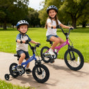 Kids Bike 14-Inch with Removable Training Wheels Pink