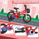14 Inch Kids Bike Red with Blue Helmet Protective Set