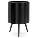 20-Inch Raised Metal Planter with Stand and Drainage Holes
