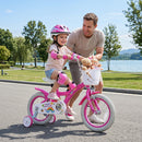 Girls Bike 12-18 Inch with Training Wheels and Basket