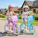Girls Bike 18 Inch with Training Wheels and Front Bag