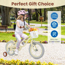14/16/18 Inch Kids Bike Adjustable with Training Wheels Ages 3-8 Years Olds-16 inches