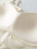 Womens Slim-fit Camisole With Built-in Padding Sheer And Alluring Base Top