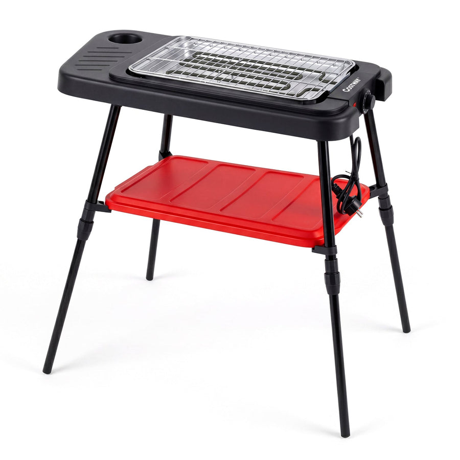 Electric Grill 2-in-1 with Detachable Stand and Dual Plates