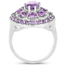 2.67 Carat Genuine Amethyst .925 Sterling Silver Ring